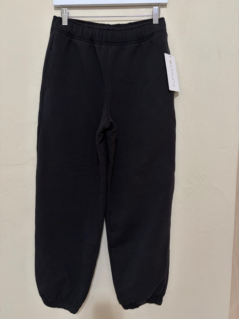 Athleta Black Forever Fleece Jogger. New with Tags! Petite Xs